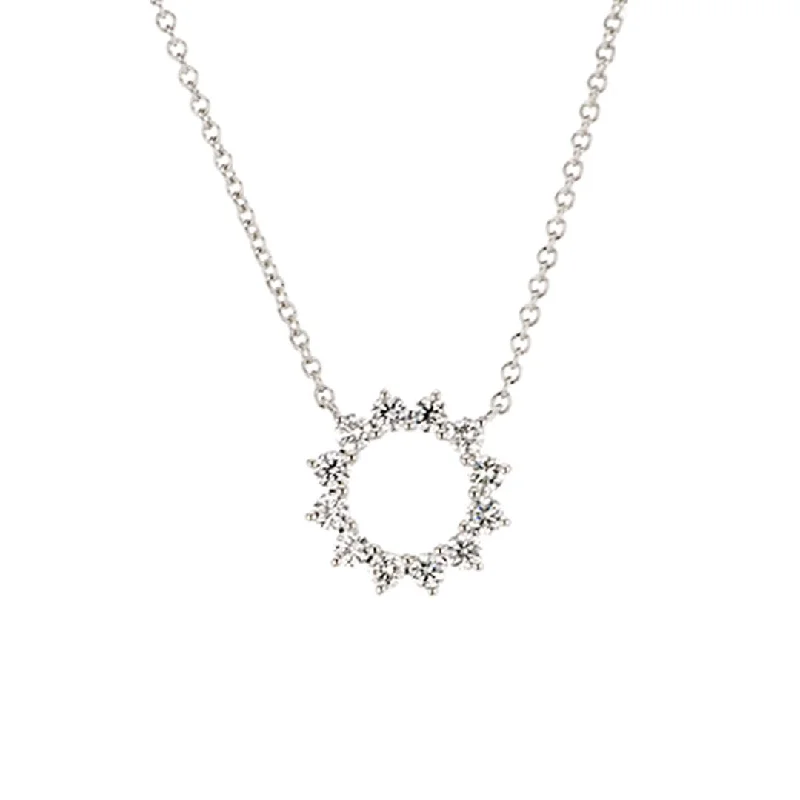 Stunning necklaces and pendants with aquamarine stones for a serene effect-18" 0.50 ctw Diamond Stationary Pendant Necklace | M10278139