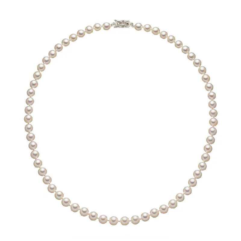 Beautiful necklaces and pendants with gemstone teardrops for an elegant effect-Sabel Collection 14K White Gold Pearl Strand, 20"