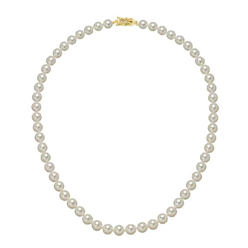 Best necklaces and pendants with statement designs for a fashionable accessory-Sabel Collection 14K Yellow Gold Pearl Strand, 16"