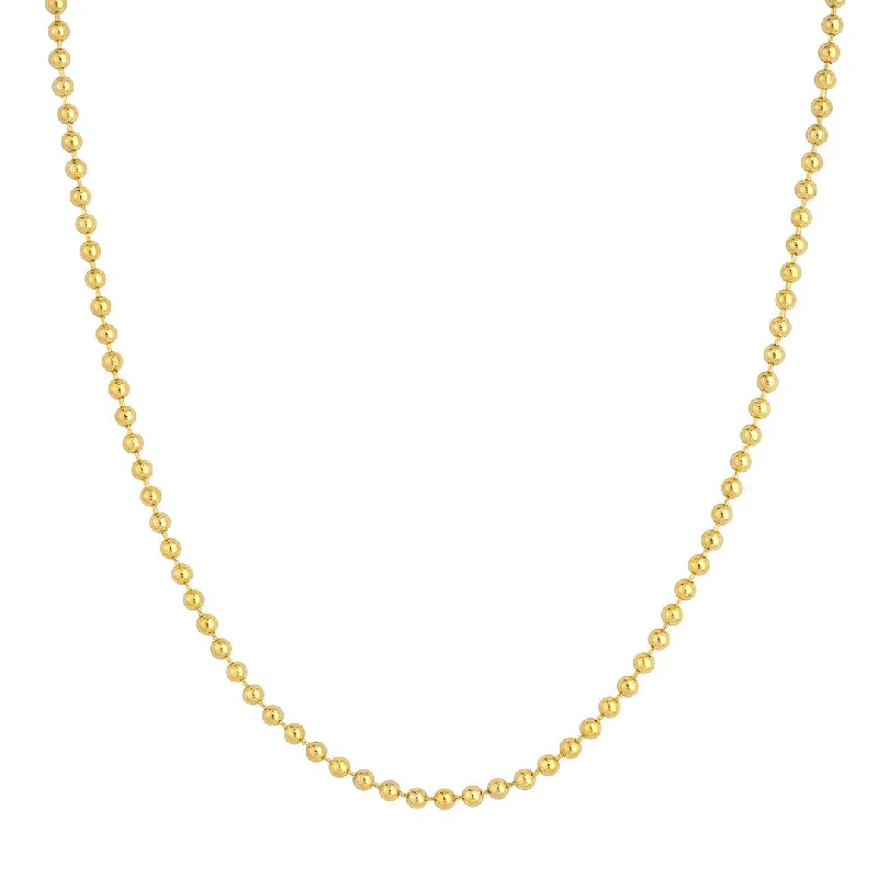 Trendy necklaces and pendants with statement pieces for a bold fashion statement-18" 3.0MM Bead Chain