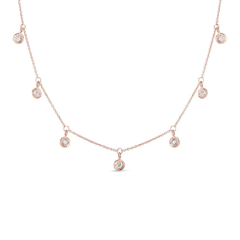 Elegant necklaces and pendants with diamond accents for added sparkle-18KT GOLD ROBERTO COIN DIAMOND NECKLACE