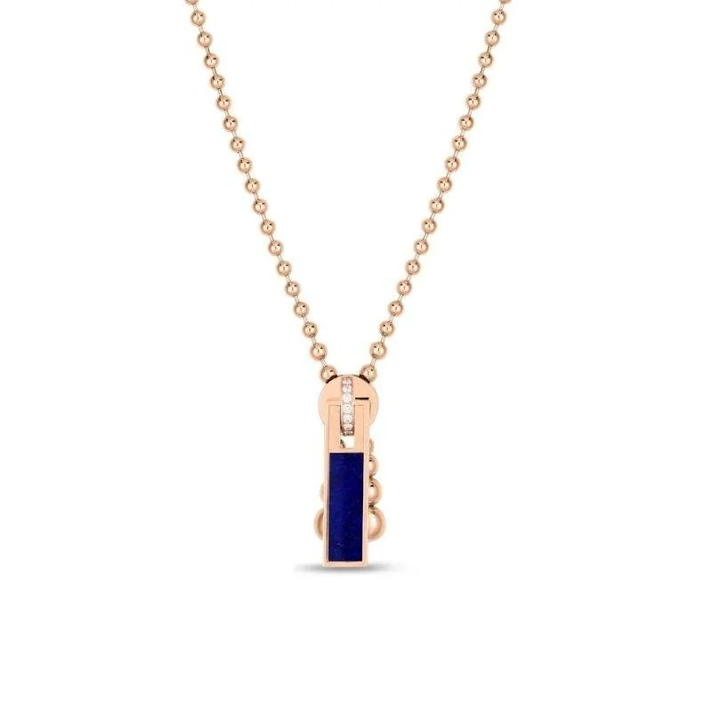 Simple necklaces and pendants with tiny charms for a delicate and casual vibe-18KT GOLD ROBERTO COIN ZIPPER NECKLACE