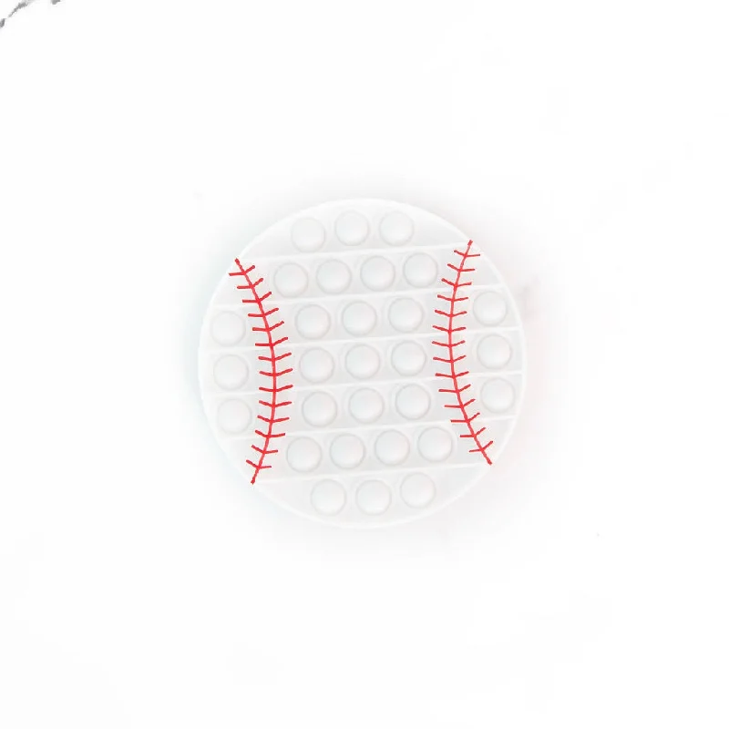 Unique necklaces and pendants with gemstones for a colorful and vibrant statement-Baseball Pop It