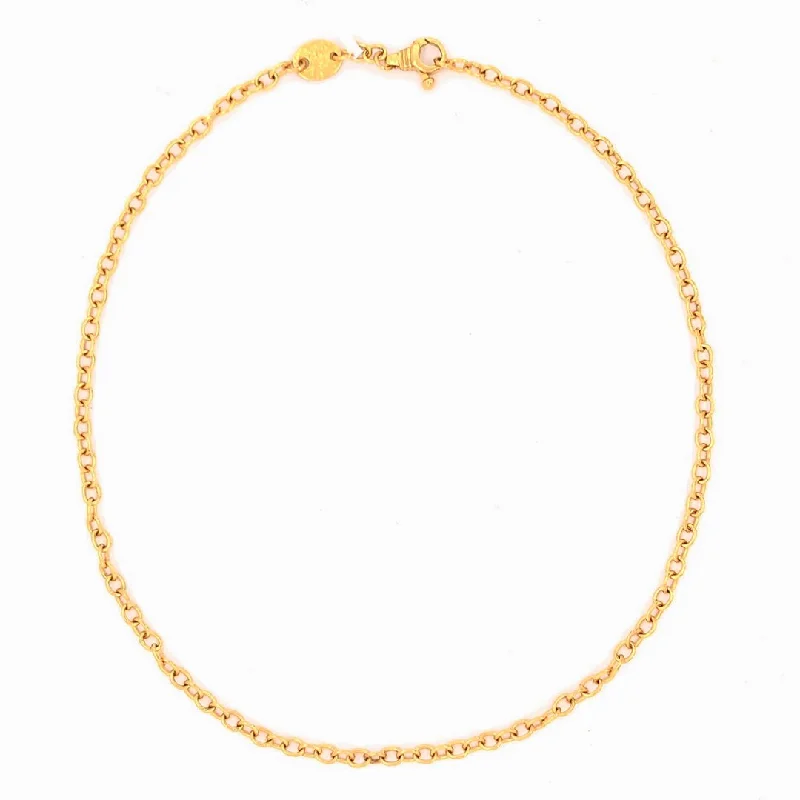 Trendy necklaces and pendants with statement pieces for a bold fashion statement-20" 24K Cable Chain | M10248947