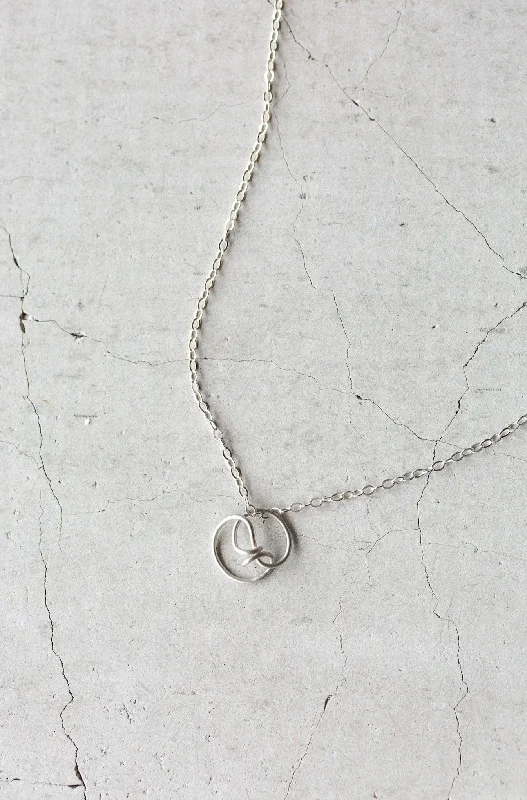 Best necklaces and pendants with sterling silver for an affordable yet stylish choice-Calligraphy Necklace