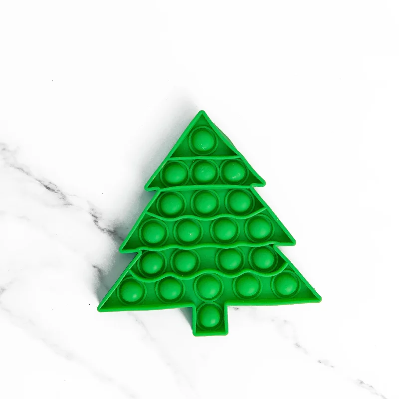 Trendy necklaces and pendants with statement pieces for a bold fashion statement-Christmas Tree Pop It