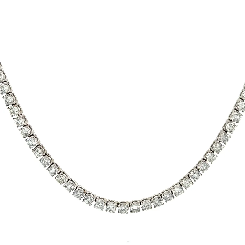 Best necklaces and pendants with art deco elements for a vintage, glamorous design-Classic Diamond Straight Tennis Necklace