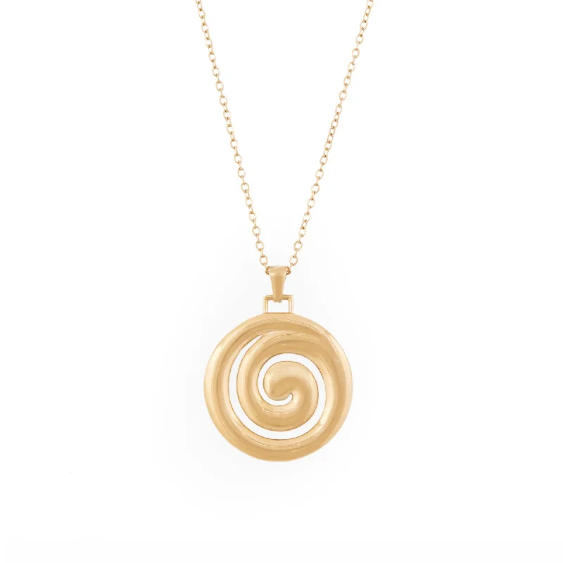 Necklaces and pendants with geometric pendants for a clean, contemporary design-Dune Necklace - Gold