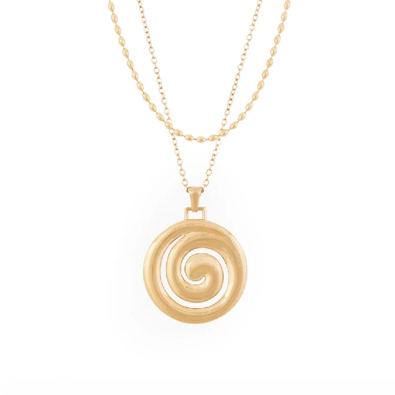 Best necklaces and pendants with minimalist pendants for a sleek, understated look-Dune Set - Gold