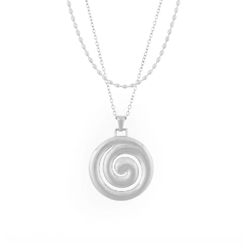 Best necklaces and pendants with adjustable chains for a customizable fit-Dune Set - Silver