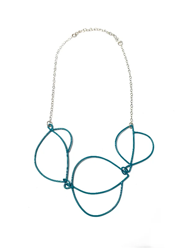 Necklaces and pendants with ocean-inspired designs for a refreshing, beachy feel-Embiller Necklace in Dark Teal