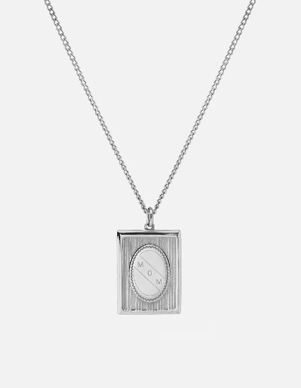 Best necklaces and pendants with minimalist pendants for a sleek, understated look-Got It From My Momma Pendant, Sterling Sliver