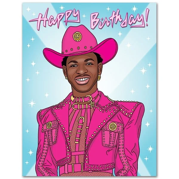 Necklaces and pendants with pearls for a classic and sophisticated touch-Happy Birthday Lil Nas Birthday Card