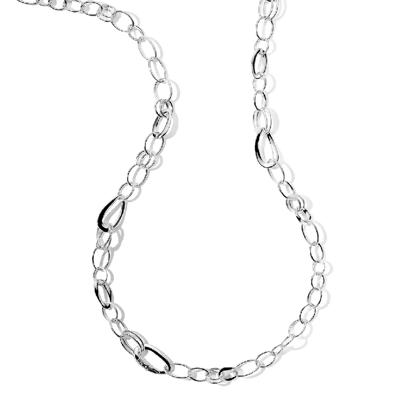 Necklaces and pendants with matching rings for a coordinated set of jewelry-IPPOLITA Classico Sterling Silver Long Cherish Link Necklace