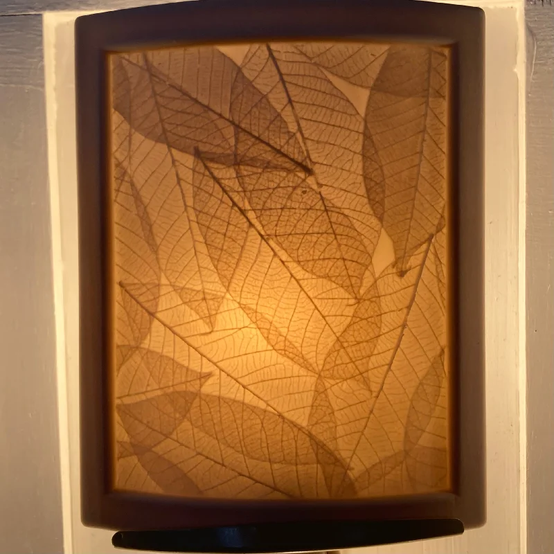 Stunning necklaces and pendants with aquamarine stones for a serene effect-Birch Leaves Porcelain Night Light