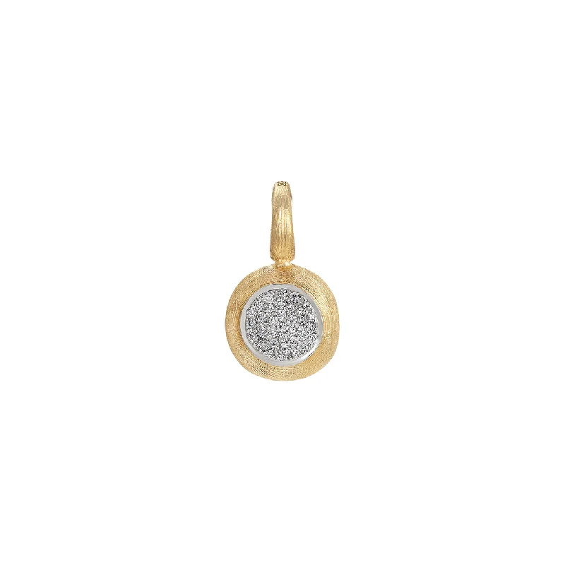 Unique necklaces and pendants with custom birthstone arrangements for personalization-Marco Bicego Jaipur Mixed Metals Small Diamond Pendant