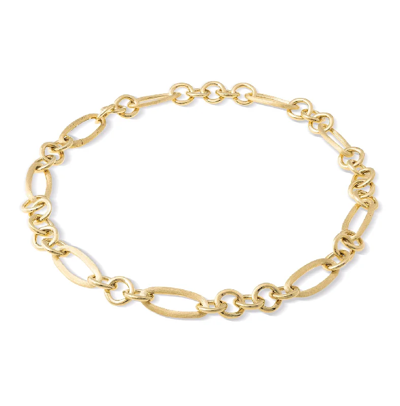 Necklaces and pendants with pearls for a classic and sophisticated touch-Marco Bicego Jaipur Yellow Gold Mixed Link Necklace