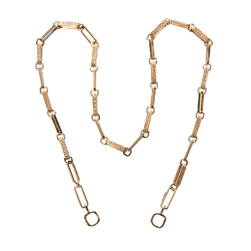 Best necklaces and pendants with layered designs for a chic, stacked look-Marla Aaron 14K Yellow Gold Meander Chain Necklace