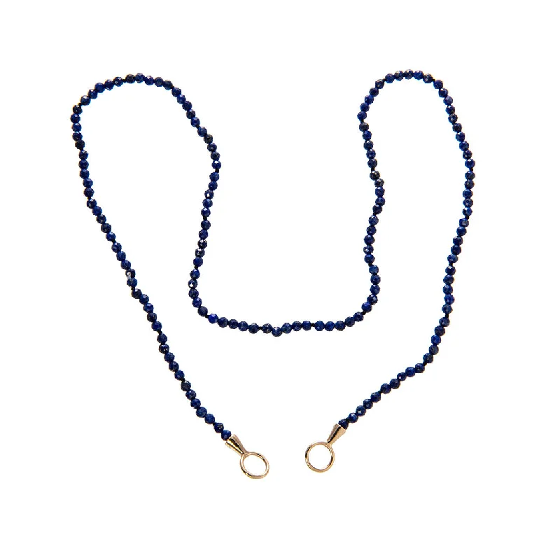 Best necklaces and pendants with crystal accents for a sparkling and elegant style-Marla Aaron Lapis Itty Bitty Strand 16″