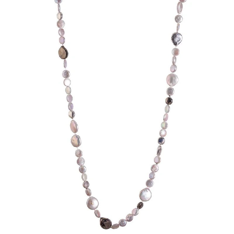 Unique necklaces and pendants with gemstones for a colorful and vibrant statement-Molten Necklace with Pearls