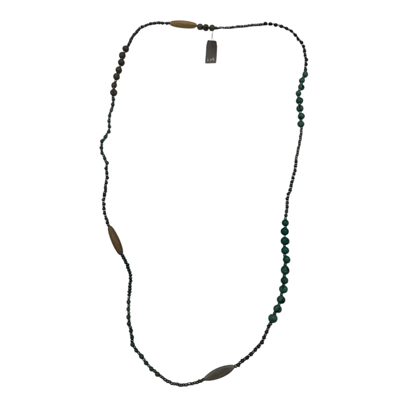 Beautiful necklaces and pendants with diamond-encrusted designs for maximum sparkle-Necklace Chain By J. Jill In Green