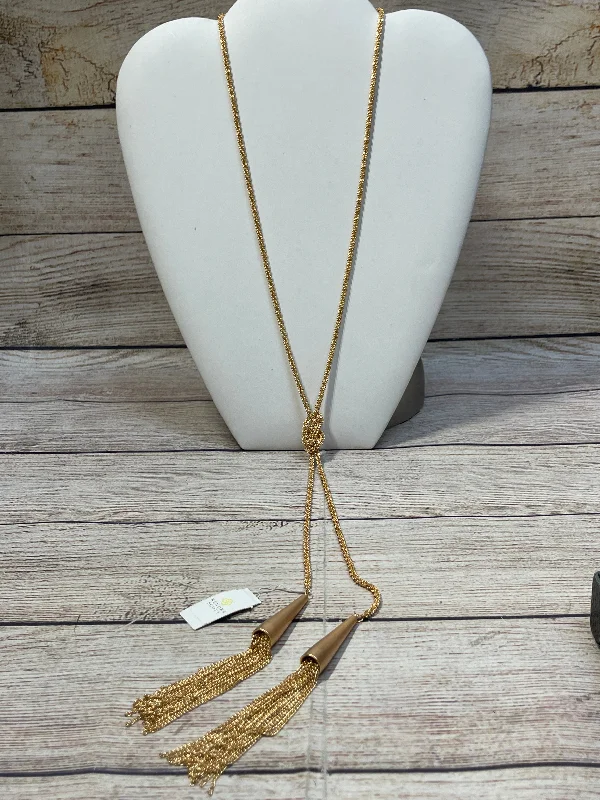 Layered necklaces and pendants for a trendy and fashionable stacked look-Necklace Lariat & Y-drop By Kendra Scott