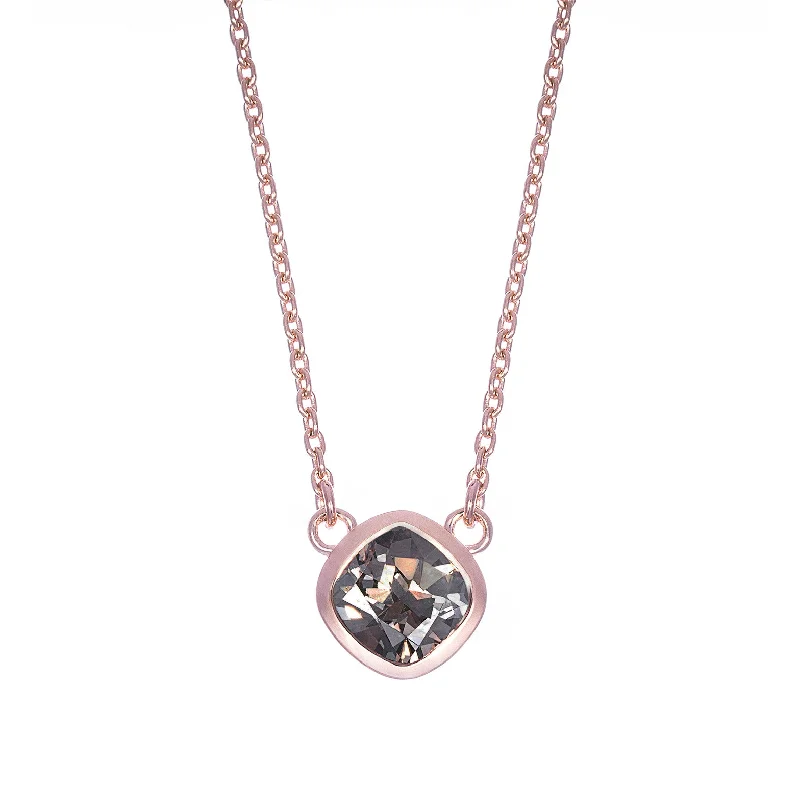 Stunning necklaces and pendants with chakra stones for healing and balance-Sabel Collection Rose Gold Fancy Diamond Pendant