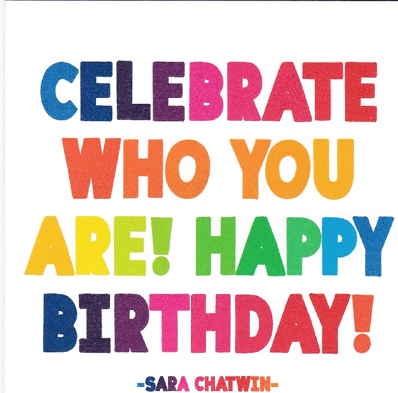 Best necklaces and pendants with floral designs for a feminine and elegant feel-Sara Chatwin "Celebrate Who You Are" Birthday Card