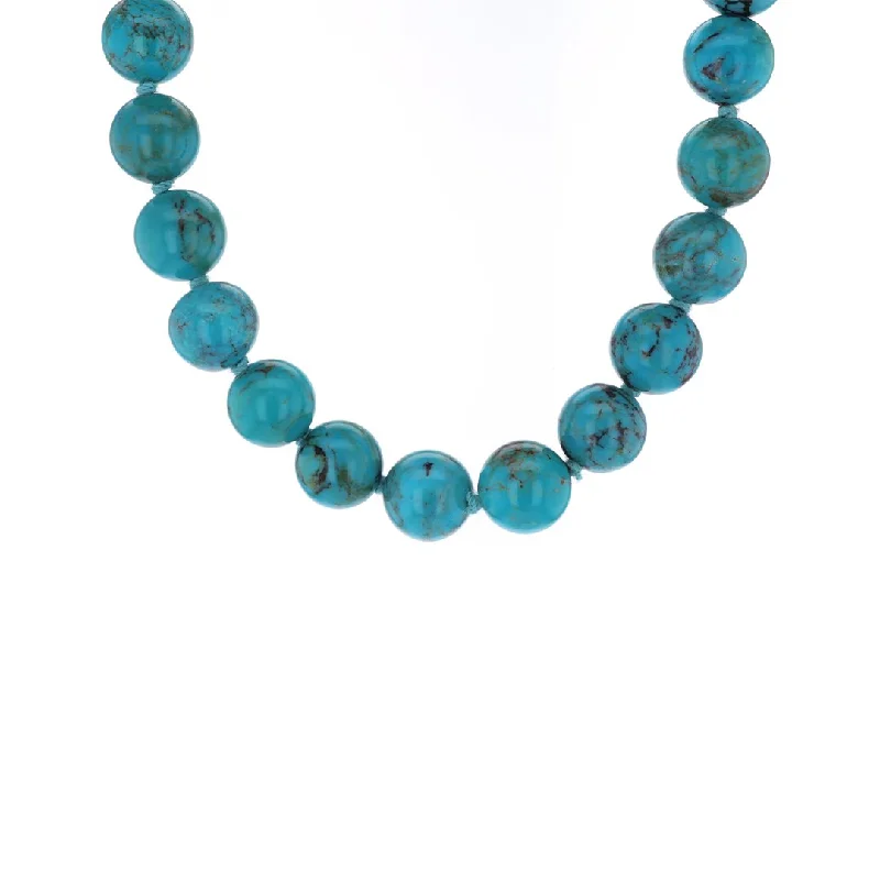 Beautiful necklaces and pendants with moon and star charms for a dreamy effect-Turquoise Bead Necklace