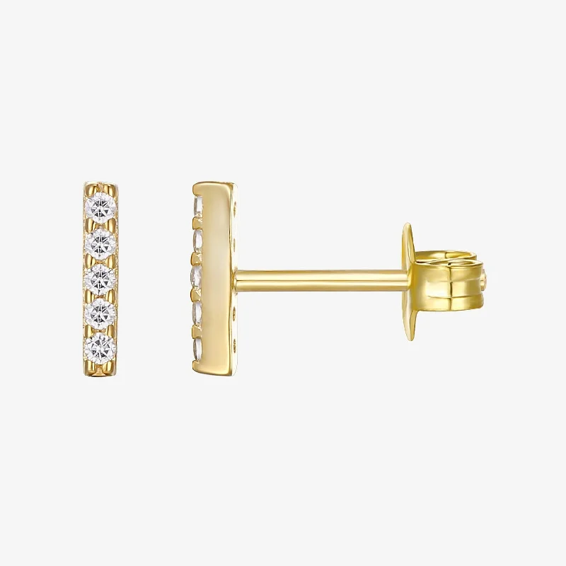 Best necklaces and pendants with art deco elements for a vintage, glamorous design-Vermeil August Studs