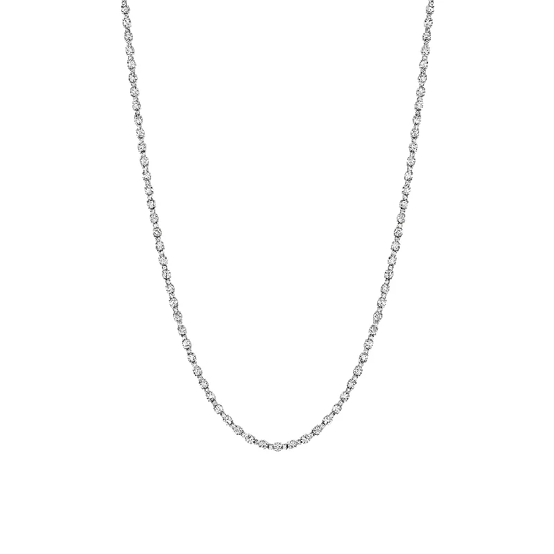 Best necklaces and pendants with layered designs for a chic, stacked look-Sabel Collection White Gold Round Diamond Tennis Necklace