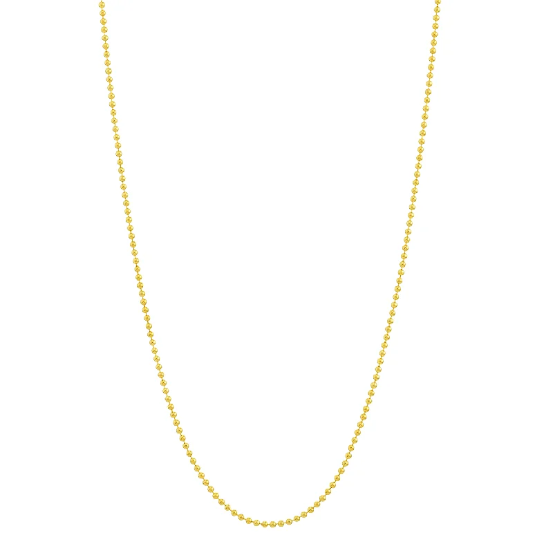 Necklaces and pendants with abstract shapes for a modern, creative appearance-Sabel Collection Yellow Gold Bead and Bar Chain